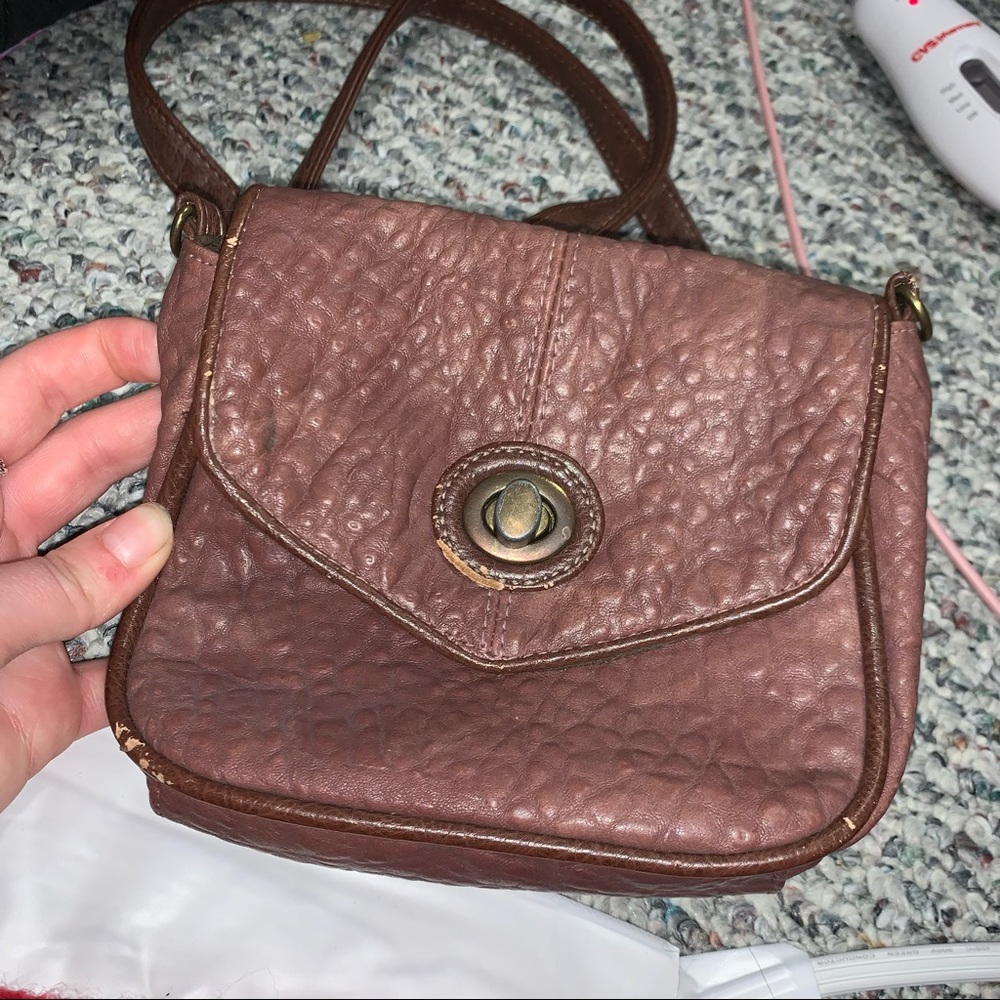 Brown cross body bag